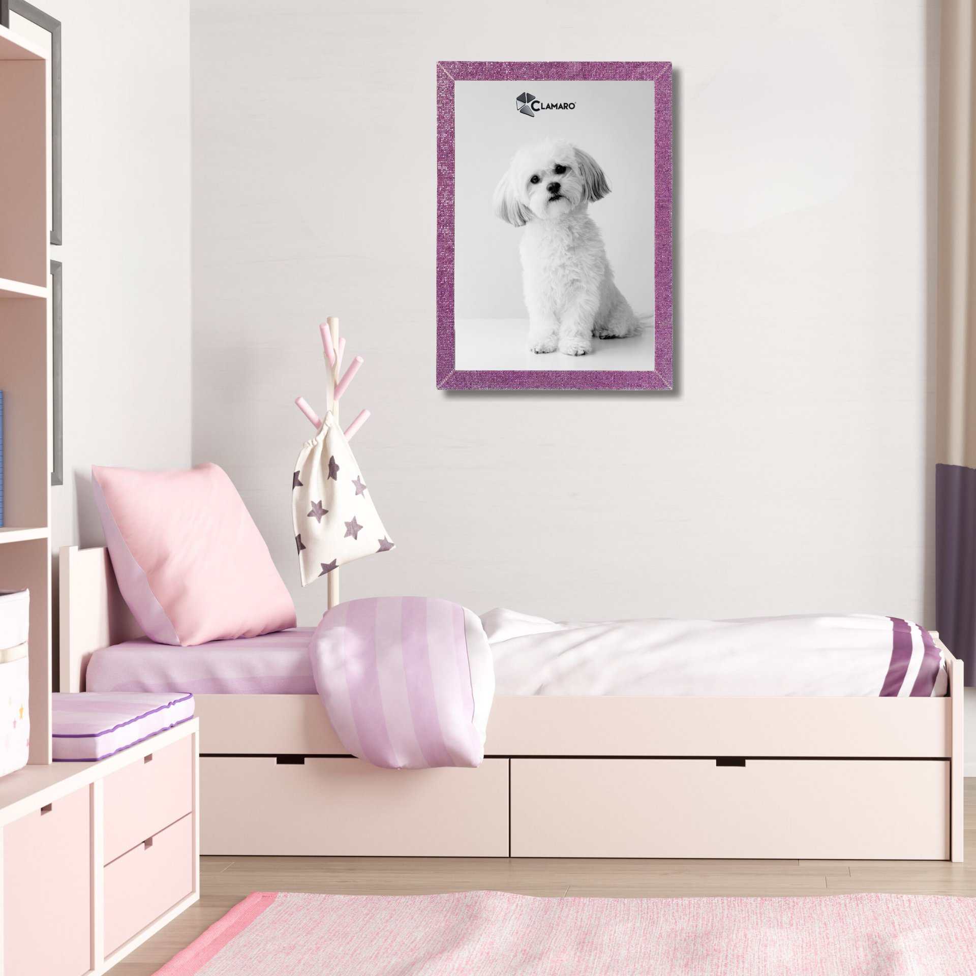 Glitzer Pink Weiß – Bild 3