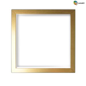 Objektrahmen Gold Quadratischer Außenrahmen