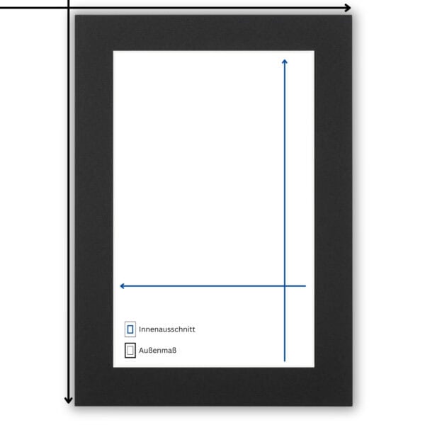 Manor Schwarz LochmaßAußenmaß